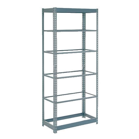 Global Industrial Heavy Duty Shelving 36W x 18D x 60H With 6 Shelves, No Deck, Gray B2297567